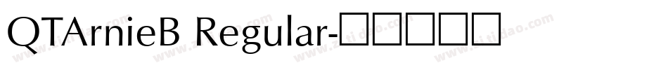 QTArnieB Regular字体转换